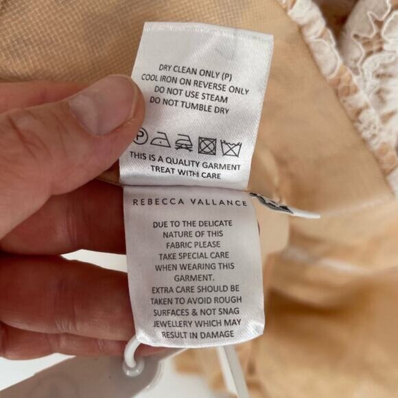 NWT Rebecca Vallance Floria Lace Bow Short Sleeve Wedding Gown Dress US size 6 - Picture 15 of 15